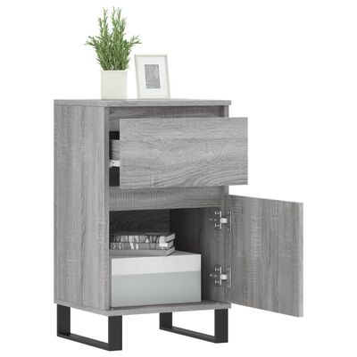 vidaXL Buffets 2 pcs sonoma gris 40x35x70 cm bois d'ingénierie