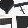 vidaXL Ensemble de salle &agrave; manger pour jardin 7 pcs Noir