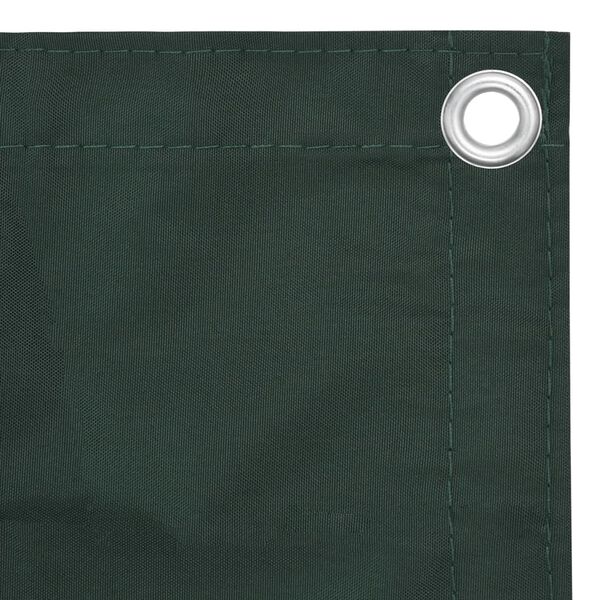 vidaXL &Eacute;cran de balcon Vert fonc&eacute; 75x400 cm Tissu Oxford