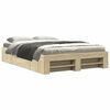 vidaXL Cadre de lit sans matelas ch&ecirc;ne sonoma 140x190 cm