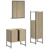 vidaXL Ensemble d'armoires de salle de bain 3 pcs ch&ecirc;ne sonoma