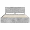 vidaXL Cadre de lit B&eacute;ton 200 x 200 cm Bois de pin massif