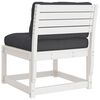 vidaXL Canap&eacute;s de jardin avec coussins 2pcs blanc bois de pin massif