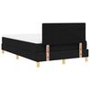 vidaXL Lit &agrave; ressorts avec matelas Noir 120 x 200 cm tissu