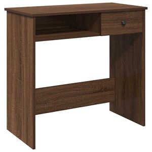vidaXL Bureau ch&ecirc;ne marron 80x40x75 cm bois d'ing&eacute;nierie