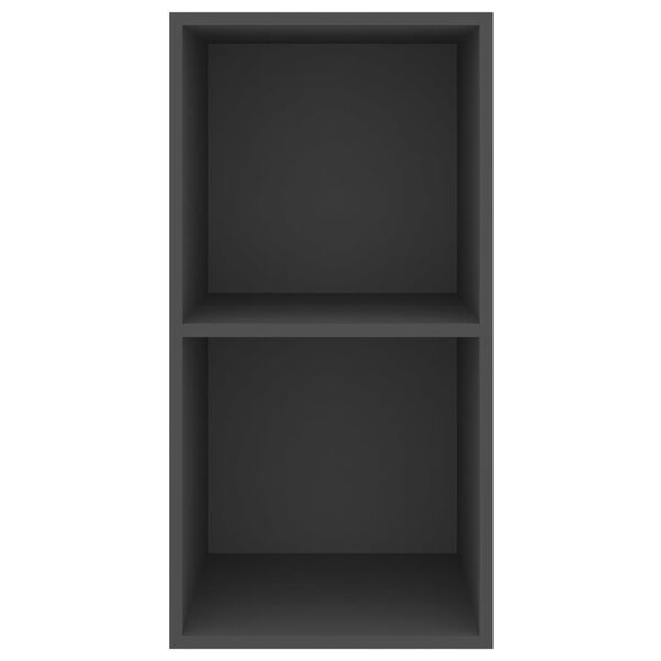 vidaXL Meuble TV mural Gris 37x37x72 cm Bois d&rsquo;ing&eacute;nierie