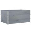 vidaXL Colliers de palette 3 pcs gris 120x80 cm bois de pin solide