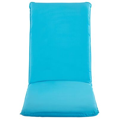 vidaXL Chaise longue pliable Tissu Oxford Bleu