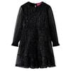 Robe &agrave; manches longues pour enfants noir 92