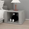 vidaXL Table de chevet Gris b&eacute;ton 57x55x36 cm Bois d'ing&eacute;nierie