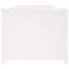 vidaXL Lit de jour sans matelas blanc 80x200 cm bois de pin massif
