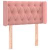 vidaXL T&ecirc;te de lit avec oreilles Rose 83x16x78/88 cm Velours