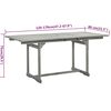 vidaXL Ensemble &agrave; manger de jardin 5 pcs Bois d'acacia solide