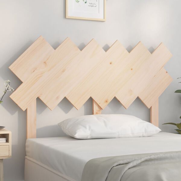 vidaXL T&ecirc;te de lit 122,5x3x80,5 cm Bois massif de pin