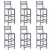 vidaXL Ensemble de bar d'ext&eacute;rieur 7 pcs Gris Bois d'acacia massif