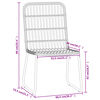 vidaXL Ensemble &agrave; manger de jardin 7 pcs Ch&ecirc;ne