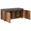 vidaXL Banc d'entr&eacute;e avec coussin Bois ancien 100 x 38 x 46 cm
