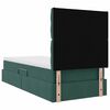 vidaXL Lit avec rangement et LED Vert fonc&eacute; 90 x 200 cm Velours