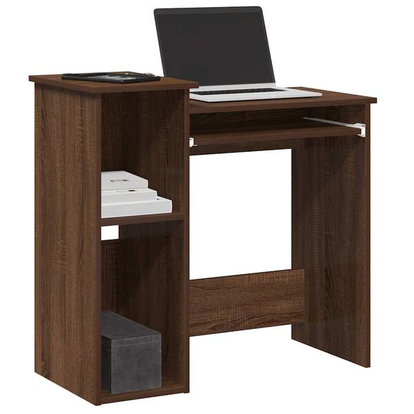 vidaXL Bureau et &eacute;tag&egrave;res ch&ecirc;ne marron 84x40x78 cm bois d'ing&eacute;nierie