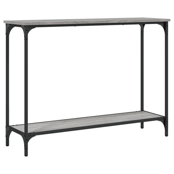 vidaXL Table console sonoma gris 101x30,5x75 cm bois d'ing&eacute;nierie