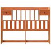 vidaXL T&ecirc;te de lit avec rangement cire marron 140cm bois massif de pin