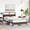 vidaXL Cadre de lit sans matelas 120x200 cm ch&ecirc;ne marron