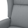 vidaXL Fauteuil Gris clair Tissu