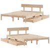 vidaXL Cadre de lit sans matelas 160x200 cm bois massif de pin