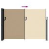 vidaXL Auvent latéral rétractable beige 140x500 cm