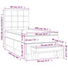 vidaXL Sommier &agrave; lattes de lit et matelas Rose 80x200 cm Velours