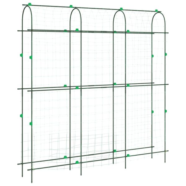 vidaXL Treillis de jardin pour plantes grimpantes 3 pcs forme en U