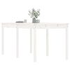 vidaXL Table de jardin blanc 159,5x82,5x76 cm bois massif de pin
