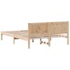 vidaXL Cadre de lit Marron 150 x 200 cm Bois de pin massif