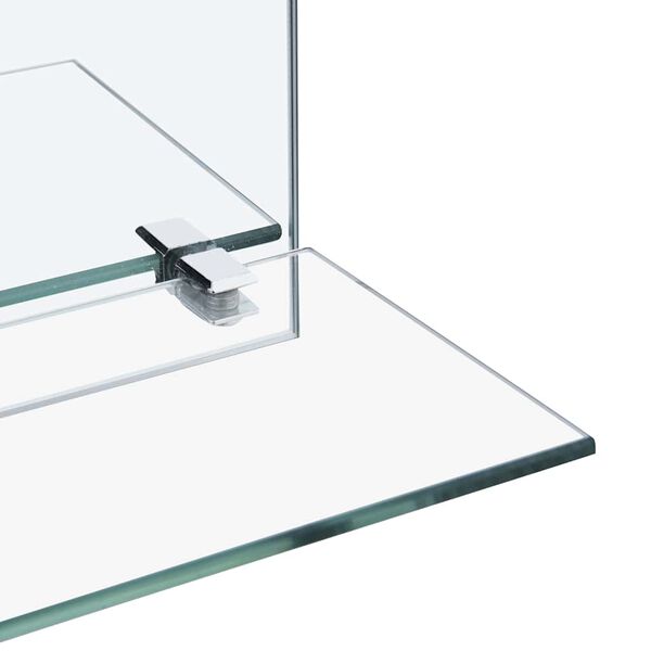 vidaXL Miroir mural avec &eacute;tag&egrave;re 50x70 cm Verre tremp&eacute;