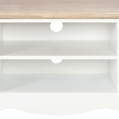 vidaXL Meuble TV Blanc 120x30x40 cm Bois