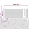 vidaXL Cl&ocirc;ture avec poteau Gris 0,5 x 25 m Acier