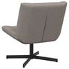 vidaXL Chaise pivotante Taupe 63 x 75 x 76 cm tissu