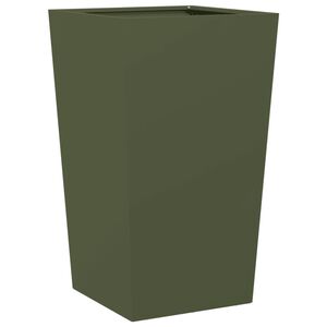 vidaXL Jardini&egrave;re vert olive 45x45x75 cm acier
