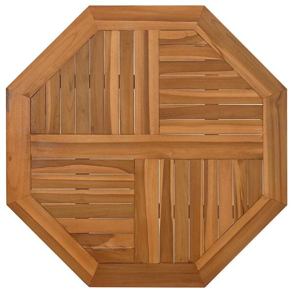 vidaXL Dessus de table 60x60x2,5 cm octogonal bois de teck massif