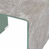 vidaXL Table basse Marron Marbre 50x50x45 cm Verre tremp&eacute;