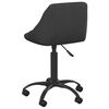 vidaXL Chaise de bureau Noir Velours