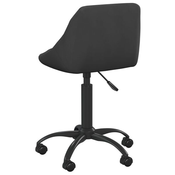 vidaXL Chaise de bureau Noir Velours