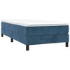 vidaXL Cadre de lit bleu fonc&eacute; 90x200 cm velours