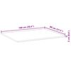 vidaXL Dessus de table rectangulaire 100x80x2 cm bois massif d'acacia