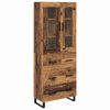 vidaXL Haut Armoire 2 pc Bois Ancien 69,5 x 34 x 180 cm