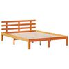 vidaXL Lit biblioth&egrave;que sans matelas cire marron 150x200 cm pin massif