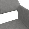 vidaXL Chaise pivotante de salle &agrave; manger Gris clair Tissu