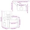 vidaXL Fauteuil inclinable Cr&egrave;me Tissu