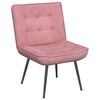 vidaXL Chaise de relaxation avec tabouret Rose Velours