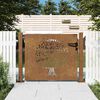 vidaXL Portail de jardin 100x100 cm en acier Corten avec motif arbre